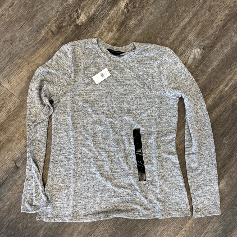 Banana Republic Heather Gray Luxe-Spun Top